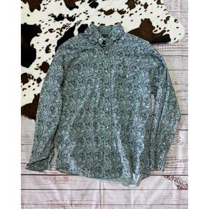Wrangler George Strait Paisley Western Shirt, Troubadour Collection, Pearl Snap